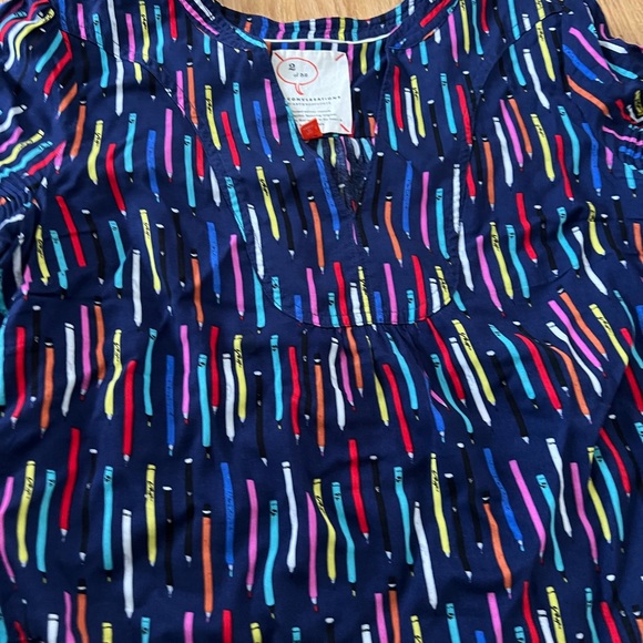 Anthropologie 2 of 52 Conversations Pencil Blouse shirt top teacher - Picture 5 of 6